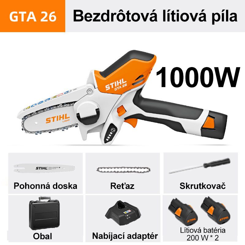 GTA26 Li-Ion píla【1000W】+ 2x Li-Ion batéria（6 hod） + 1x nabíjačka + riadiaca doska + reťaz